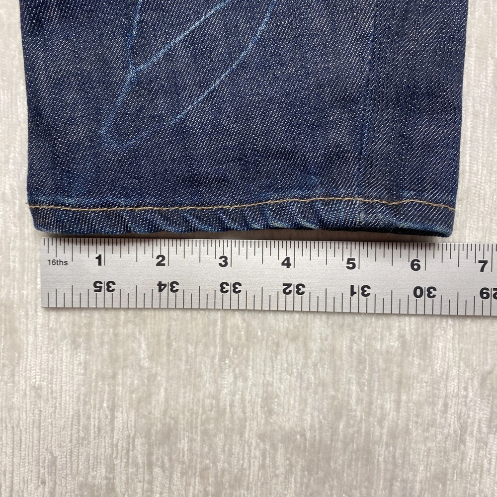 Western Glove Works 1921 Straight Jeans Women 29x32 Blue Cotton Stretch Low Rise - Picture 10 of 15